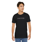 SAVED - Grey text minimalist T-Shirt