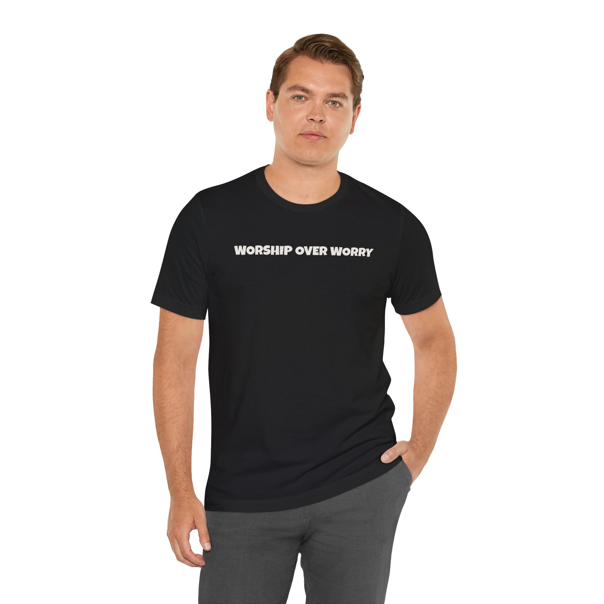 Worship Over Worry | minimalist T-shirt