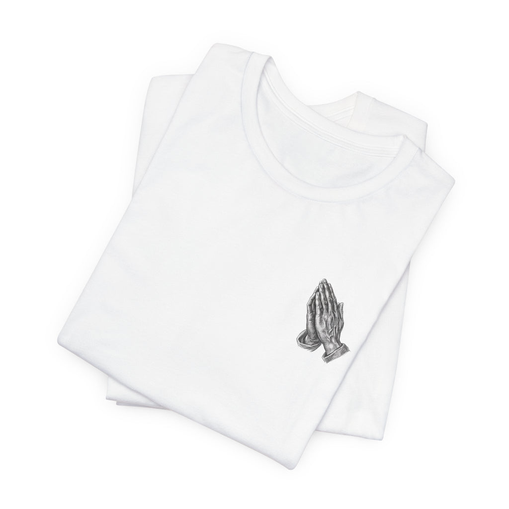 Pray More Worry Less tee | Prayer Hands Graphic Tee