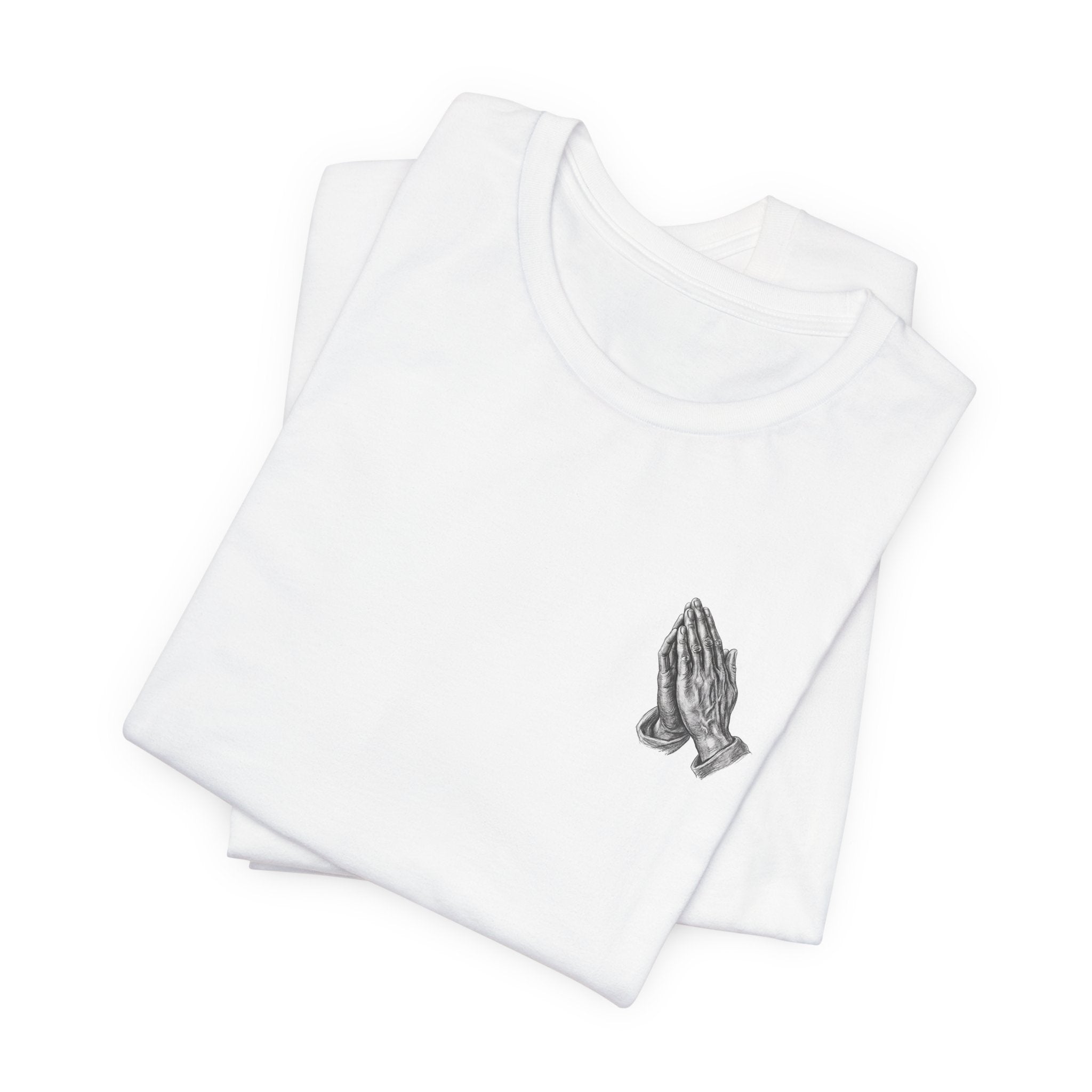 Pray More Worry Less tee | Prayer Hands Graphic Tee