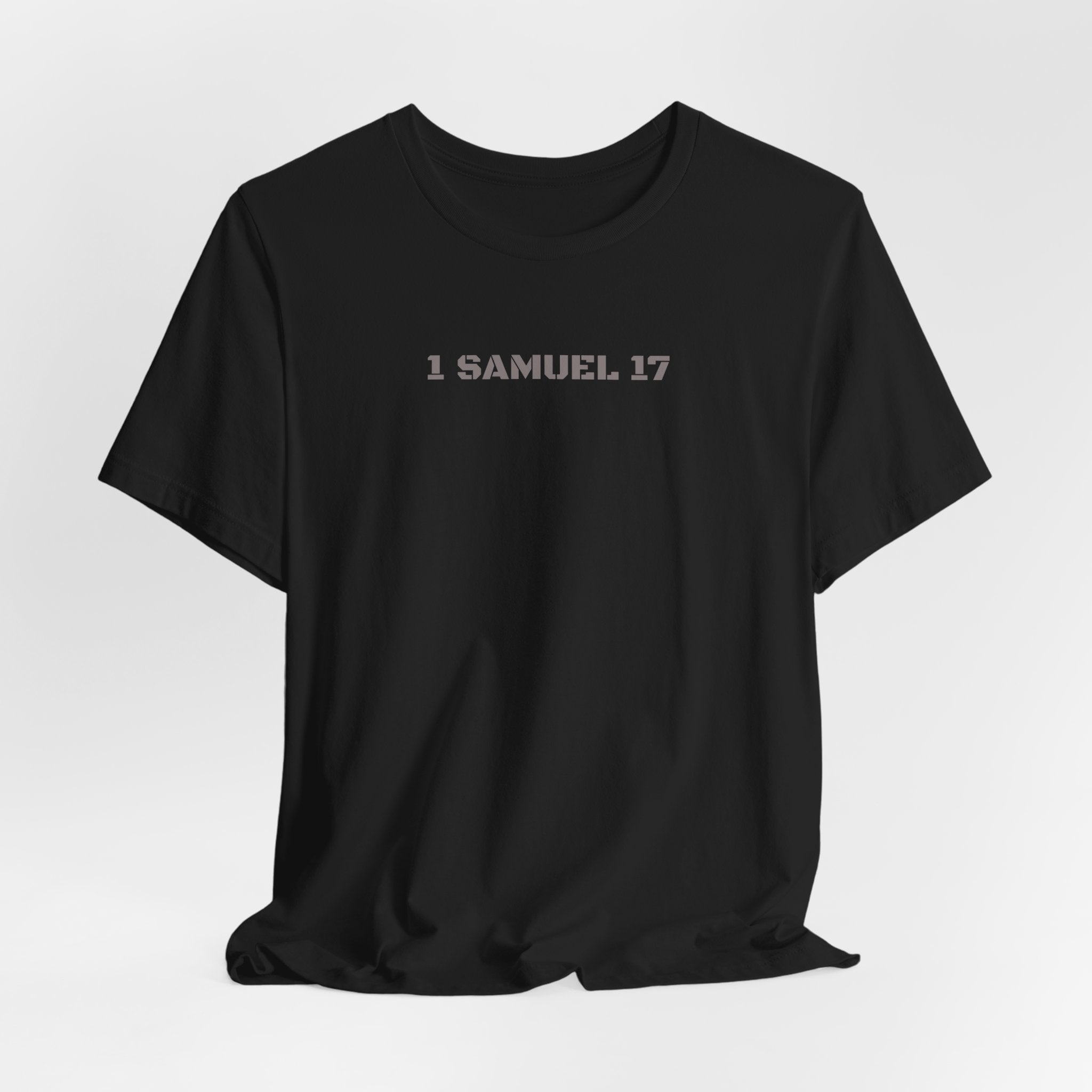 1 Samuel 17 Bible Verse T-Shirt — David vs Goliath Graphic Tee