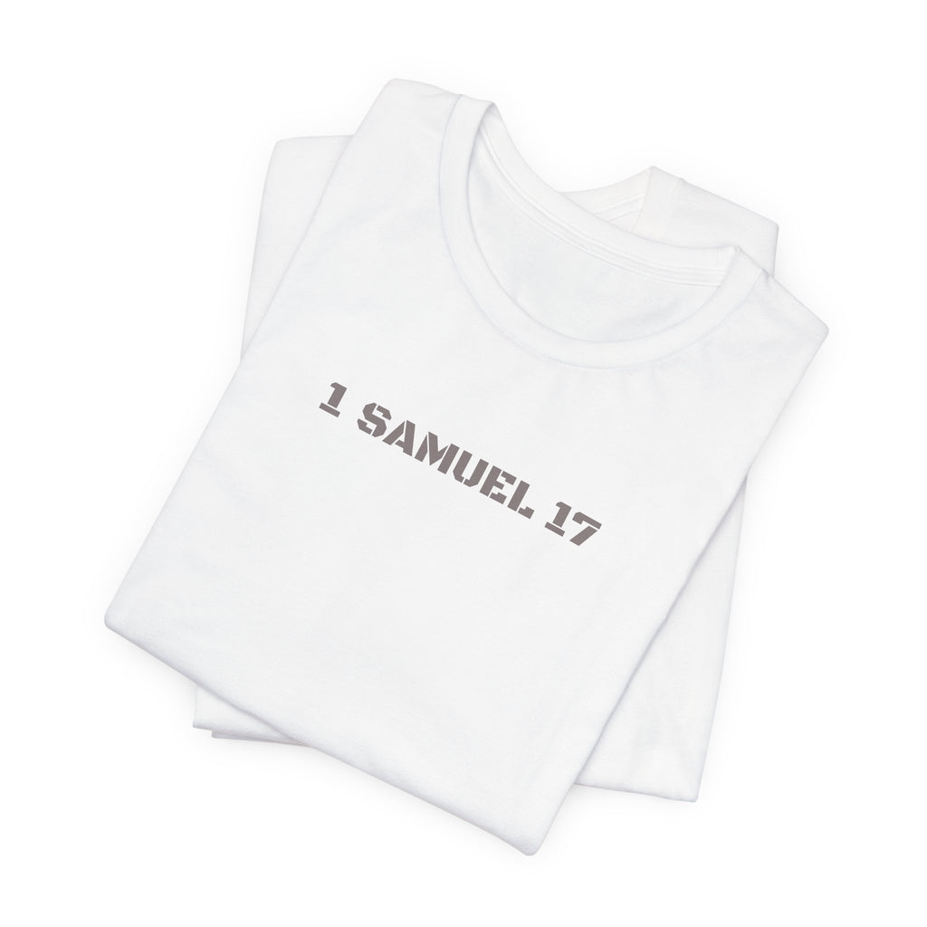1 Samuel 17 Bible Verse T-Shirt — David vs Goliath Graphic Tee