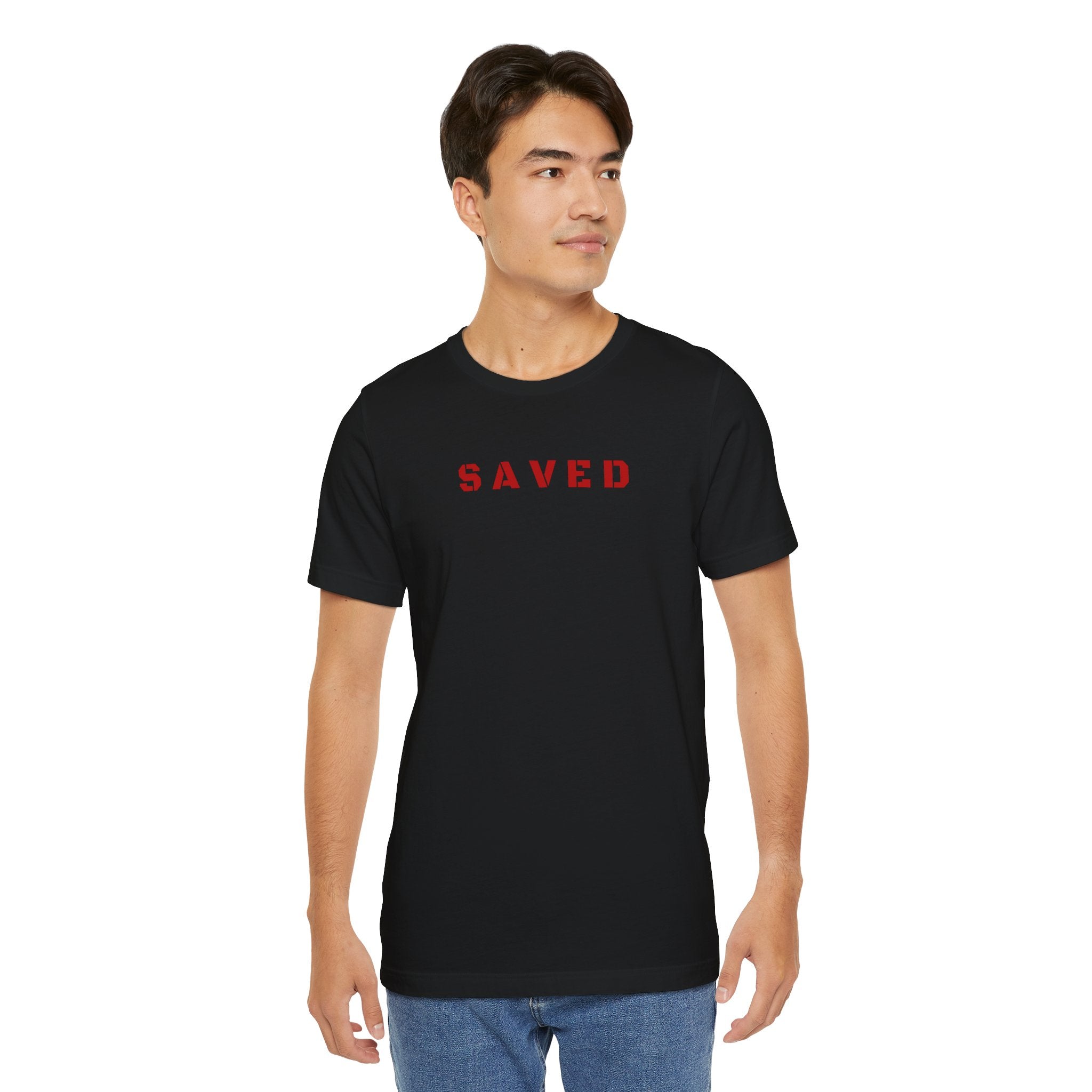 SAVED - Red text minimalist tee T-Shirt