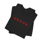 JESUS - Red text minimalist T-Shirt