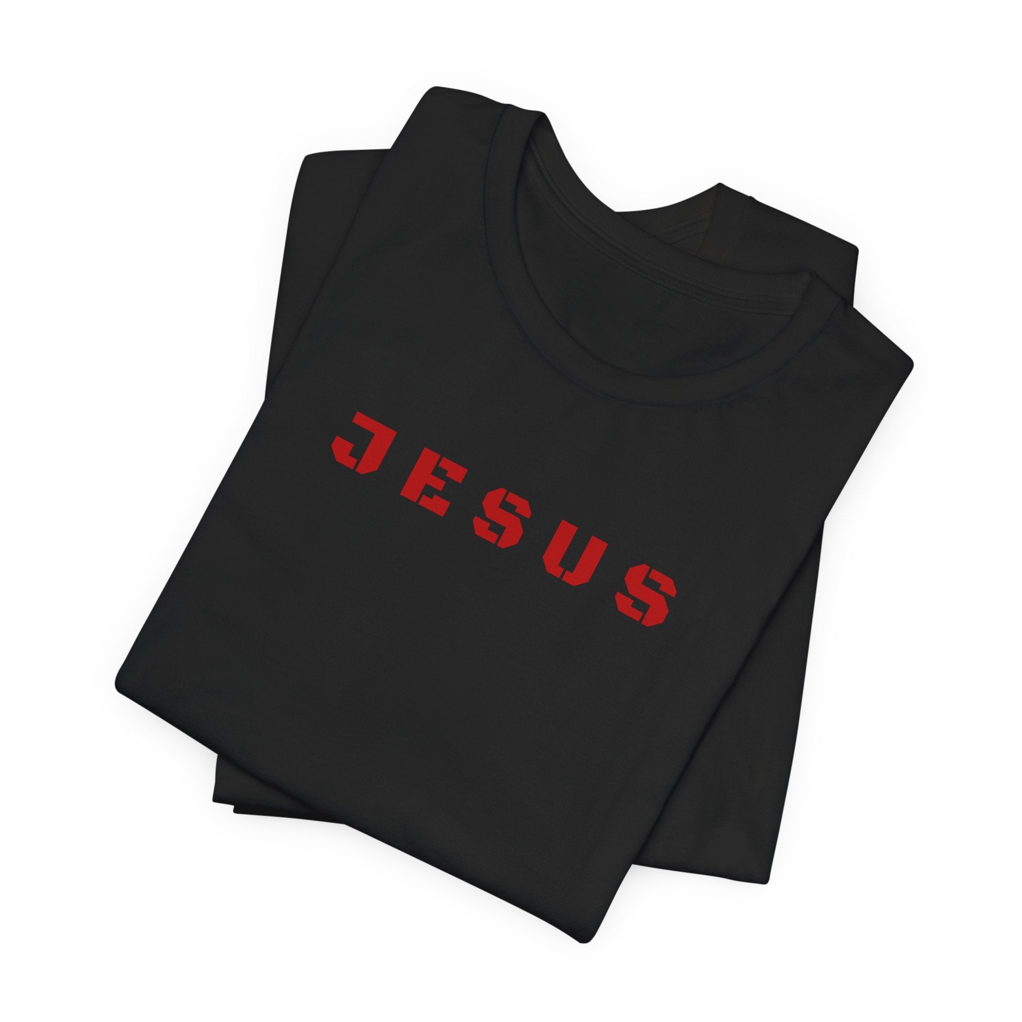 JESUS - Red text minimalist T-Shirt