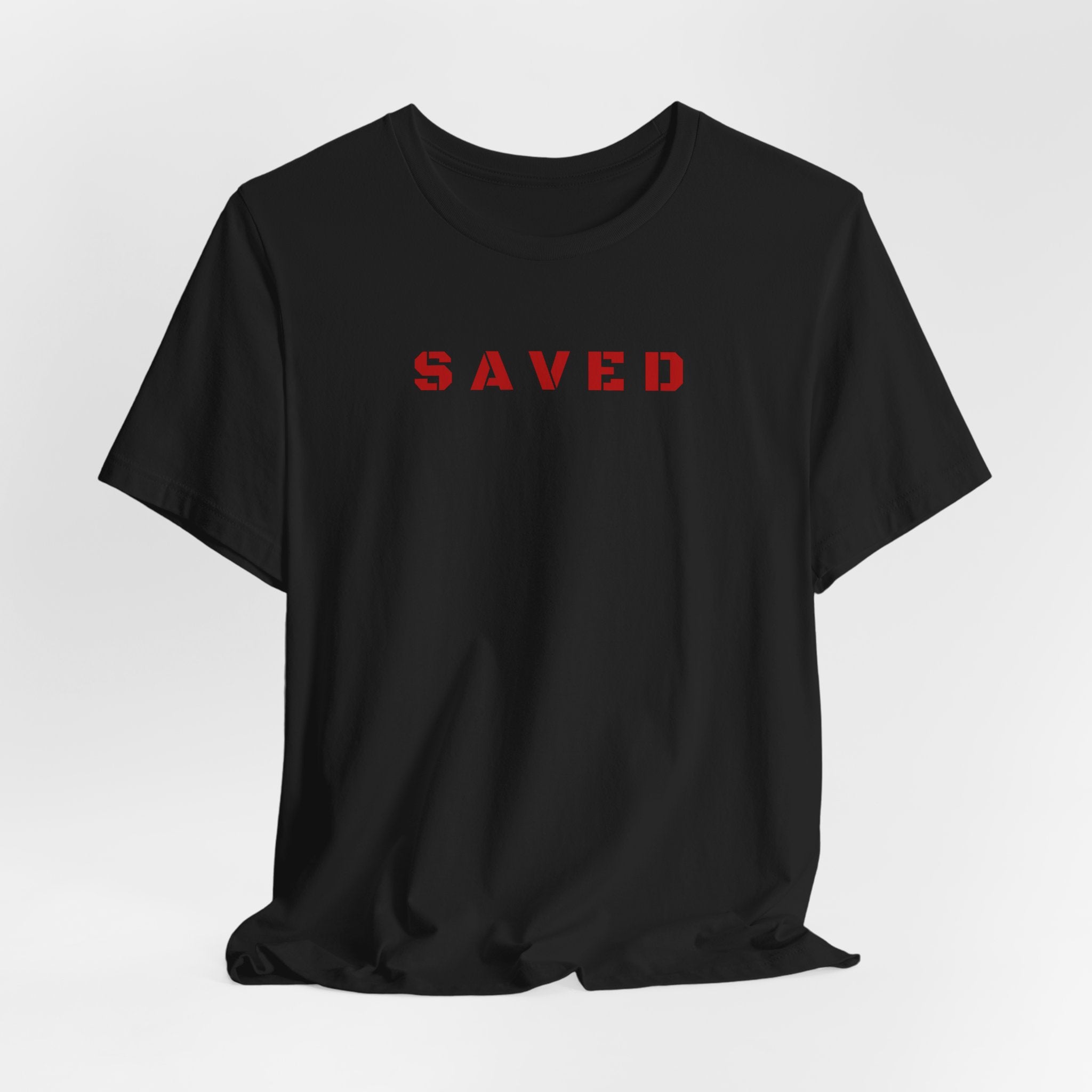 SAVED - Red text minimalist tee T-Shirt