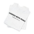 Blessed With Peace Psalm 29:11 — Minimalist Lightweight Christian Faith T-Shirt