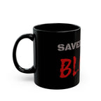 Saved by the Blood Mug — Christian Faith Black Mug (11oz & 15oz)