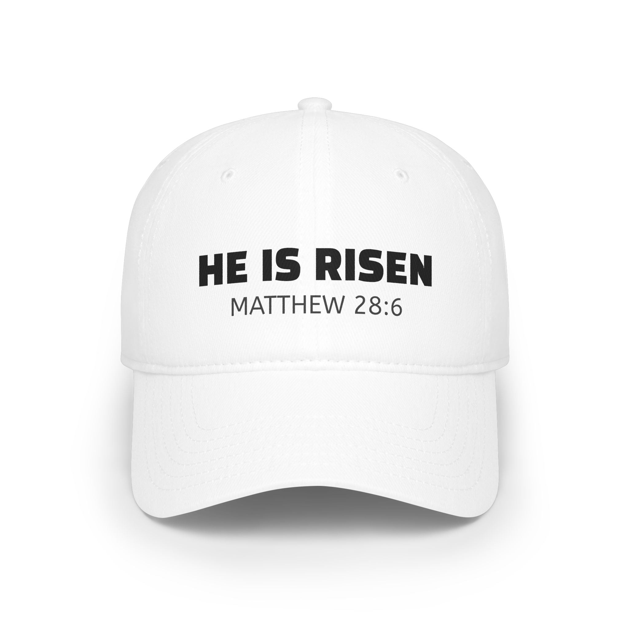 He Is Risen Cap — Matthew 28:6 Baseball Hat
