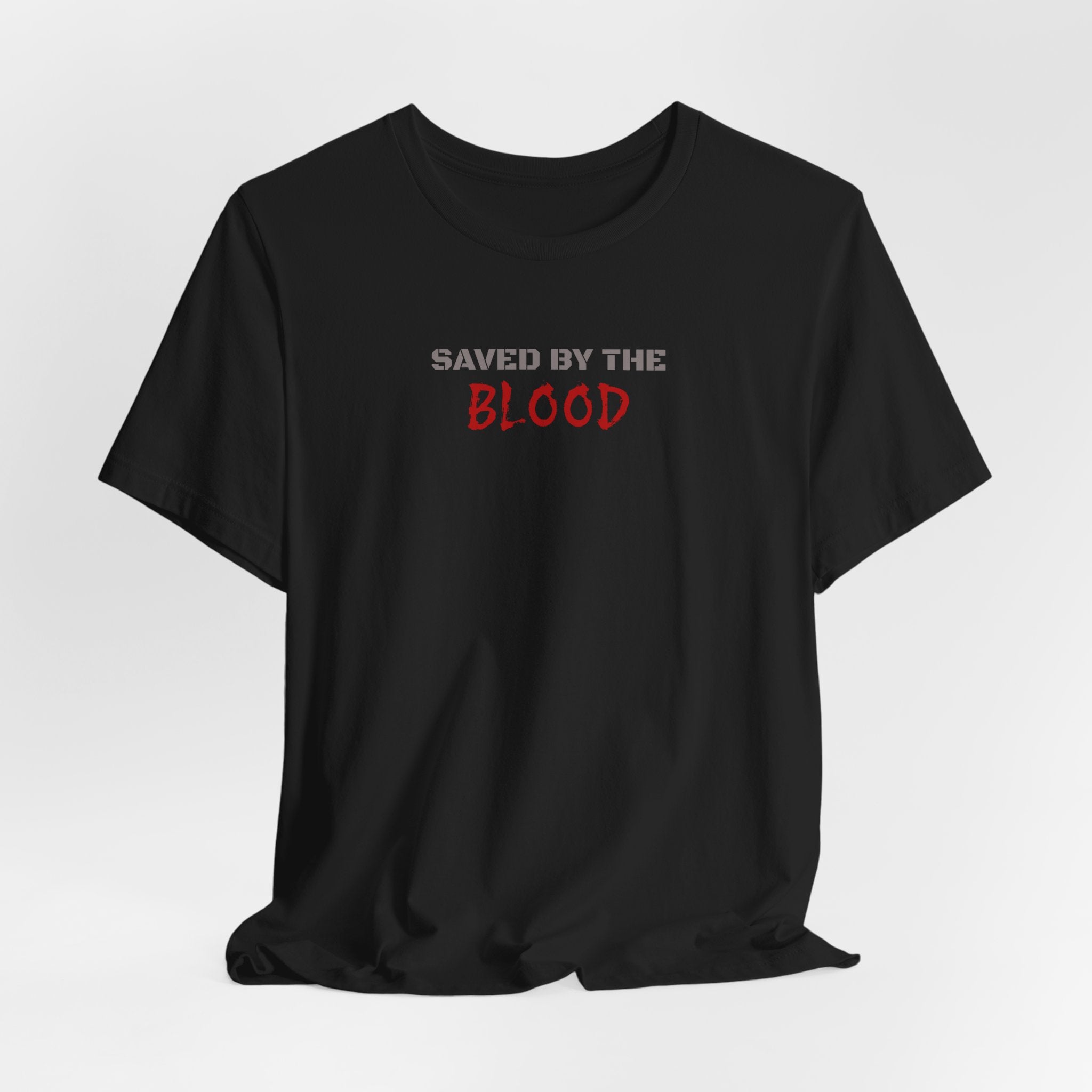 Saved by the Blood - minimalist T-Shirt