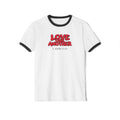 Love One Another Ringer Tee — 1 John 3:23 Christian Faith T-Shirt