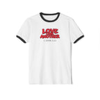 Love One Another Ringer Tee — 1 John 3:23 Christian Faith T-Shirt