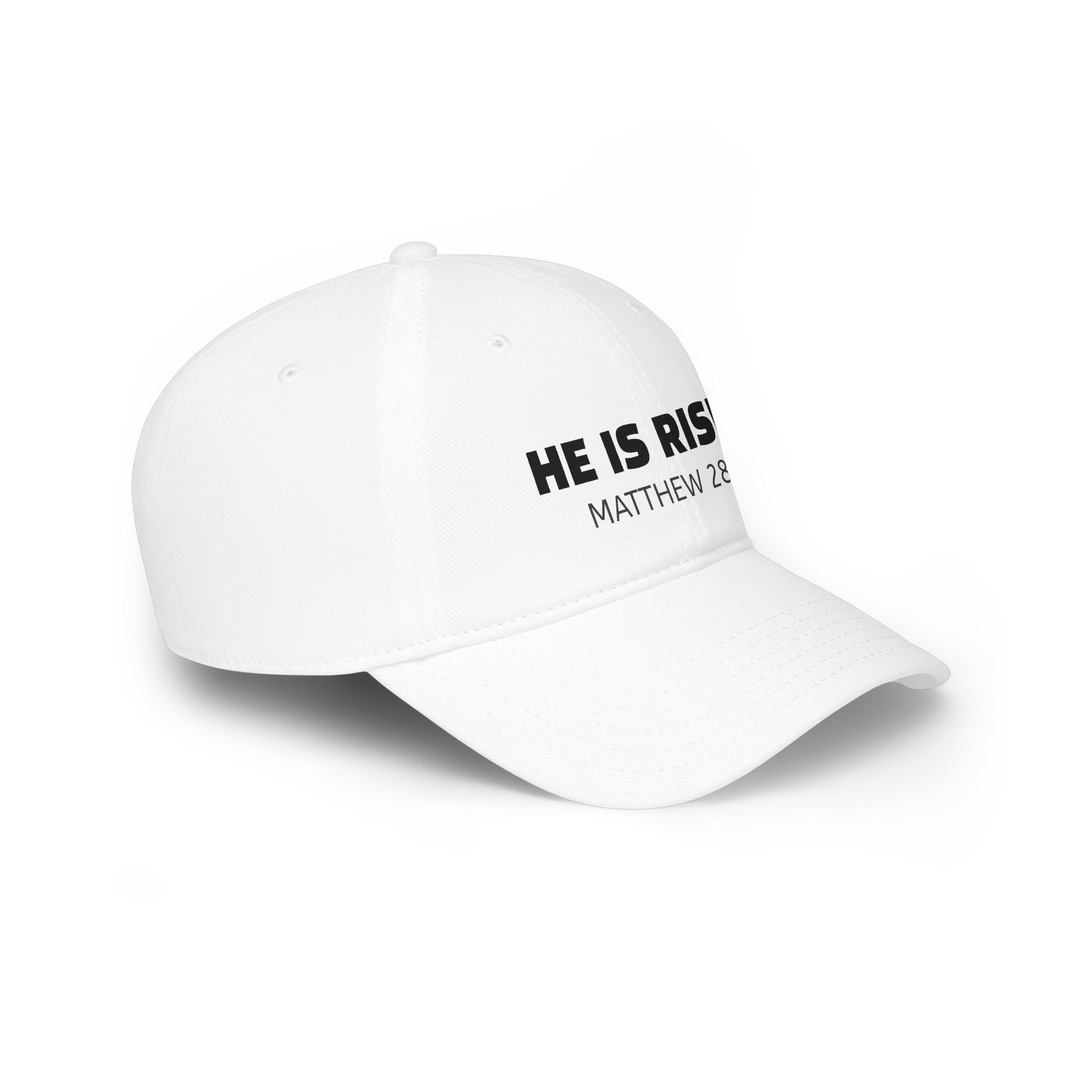 He Is Risen Cap — Matthew 28:6 Baseball Hat