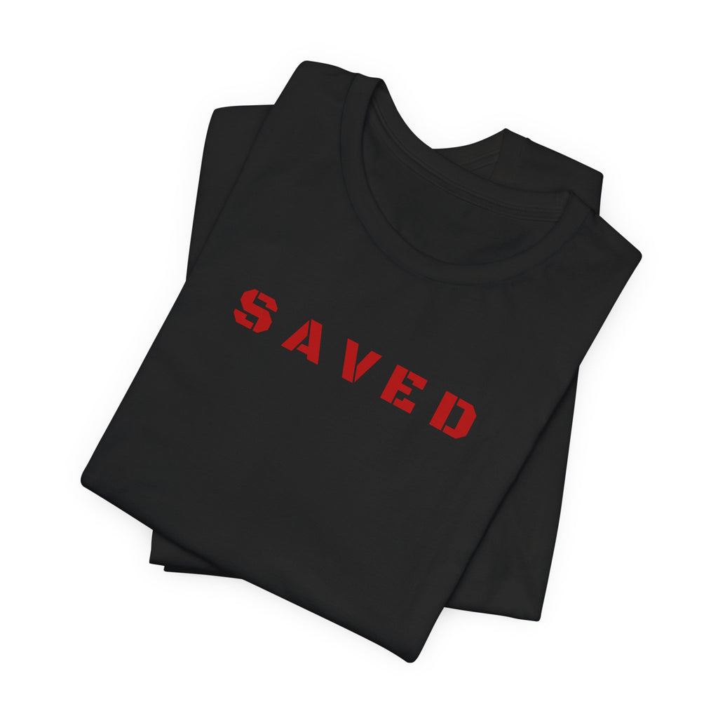 SAVED - Red text minimalist tee T-Shirt