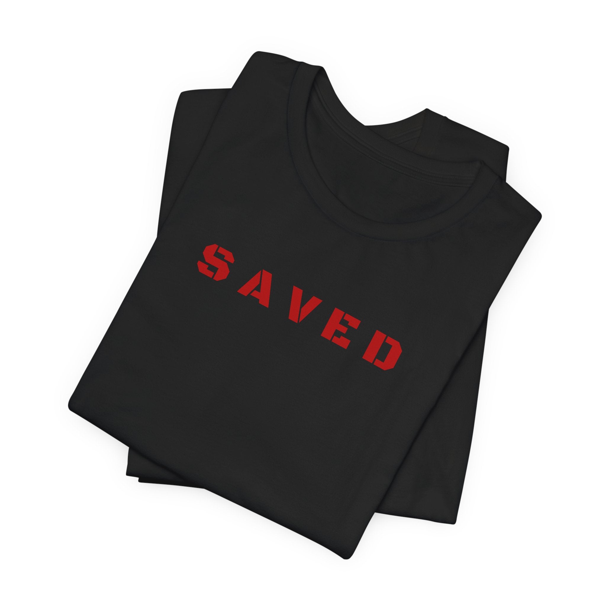 SAVED - Red text minimalist tee T-Shirt