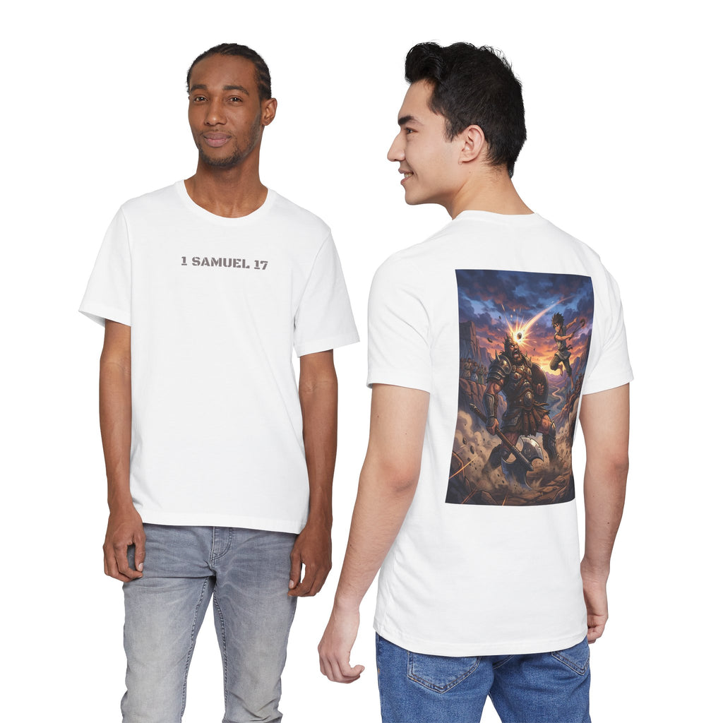 1 Samuel 17 Bible Verse T-Shirt — David vs Goliath Graphic Tee
