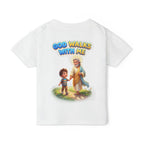 God Walks With Me Toddler T-Shirt — Faith-Based Kids Tee