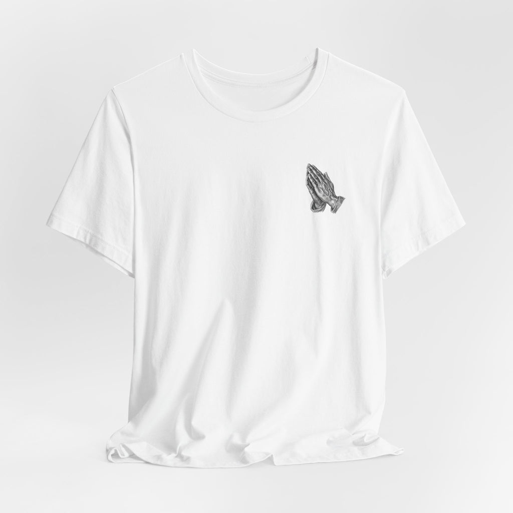 Pray More Worry Less tee | Prayer Hands Graphic Tee