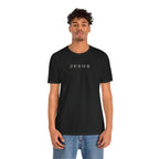JESUS - Grey text minimalist T-Shirt