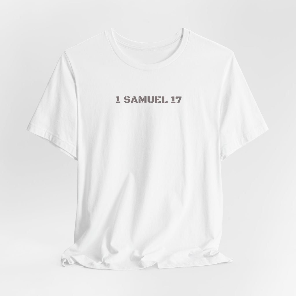 1 Samuel 17 Bible Verse T-Shirt — David vs Goliath Graphic Tee