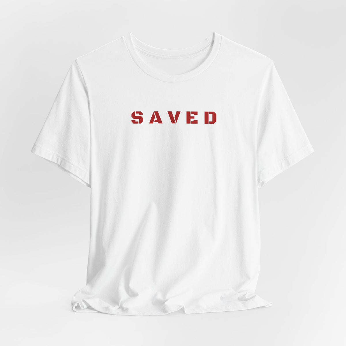 SAVED - Red text minimalist tee T-Shirt