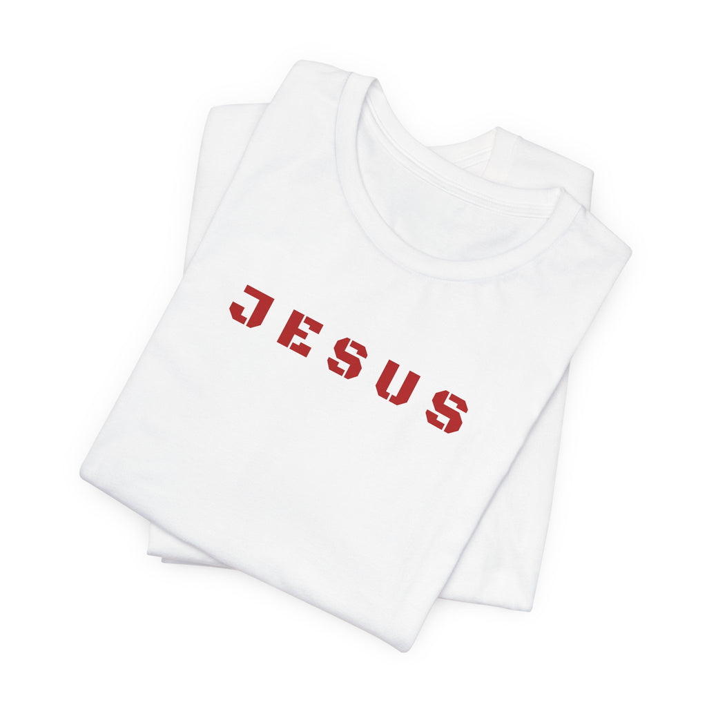 JESUS - Red text minimalist T-Shirt