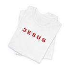 JESUS - Red text minimalist T-Shirt