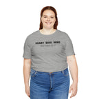 Heart Soul Mind  Matthew 22:37 — Minimalist Lightweight Christian Faith T-Shirt