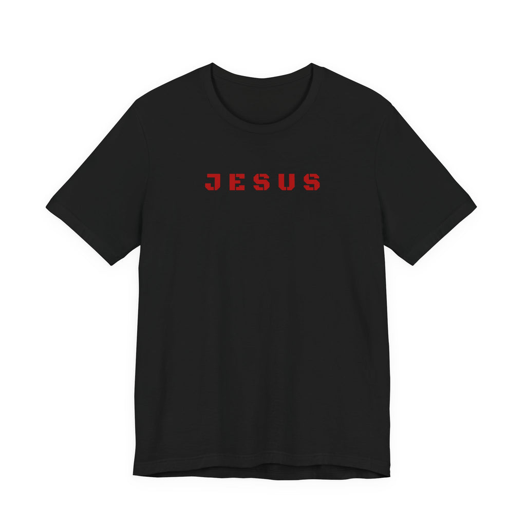 JESUS - Red text minimalist T-Shirt