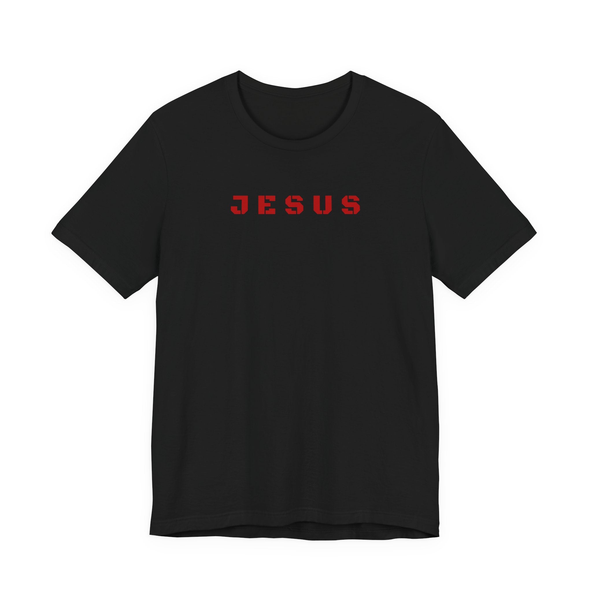 JESUS - Red text minimalist T-Shirt