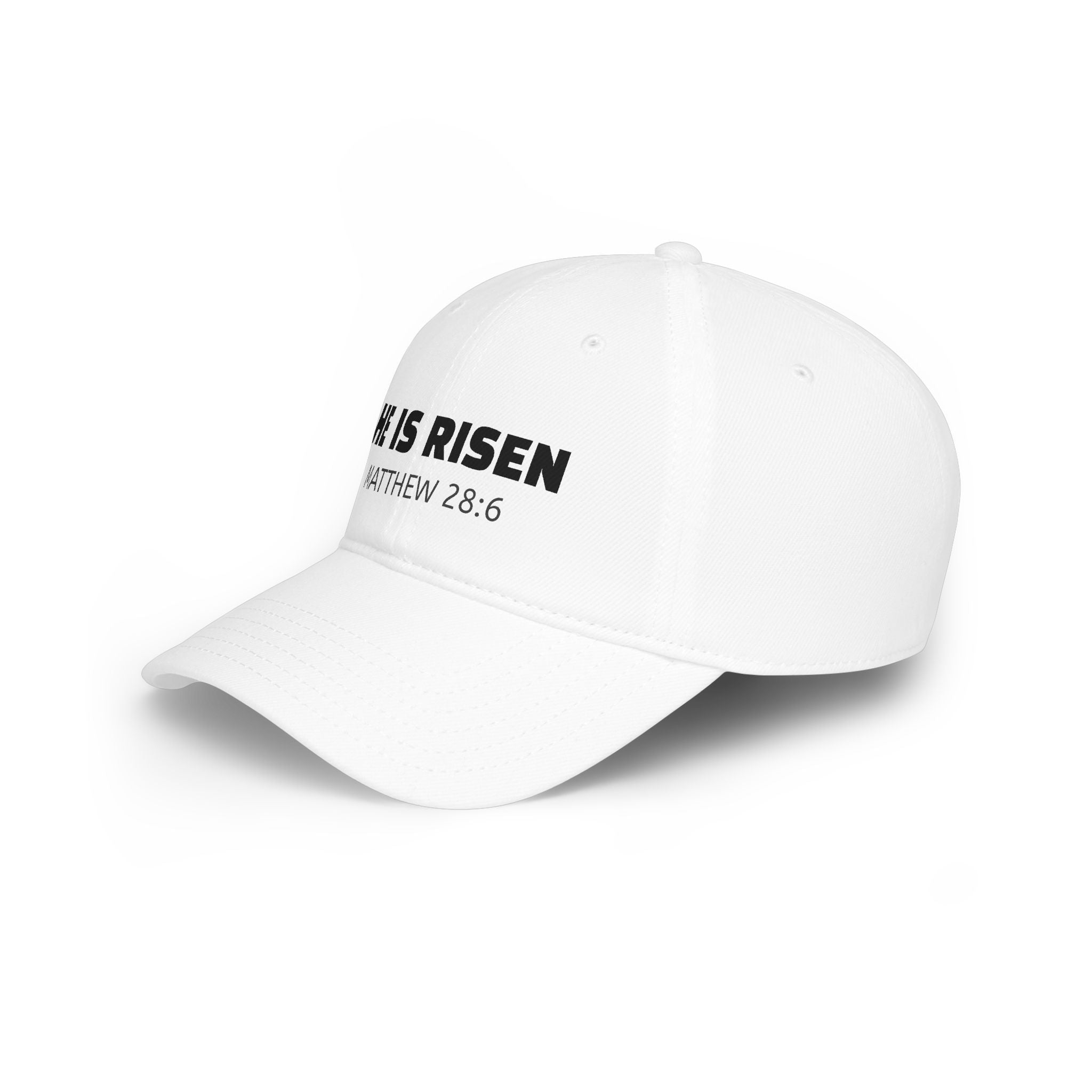 He Is Risen Cap — Matthew 28:6 Baseball Hat