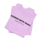 Blessed With Peace Psalm 29:11 — Minimalist Lightweight Christian Faith T-Shirt