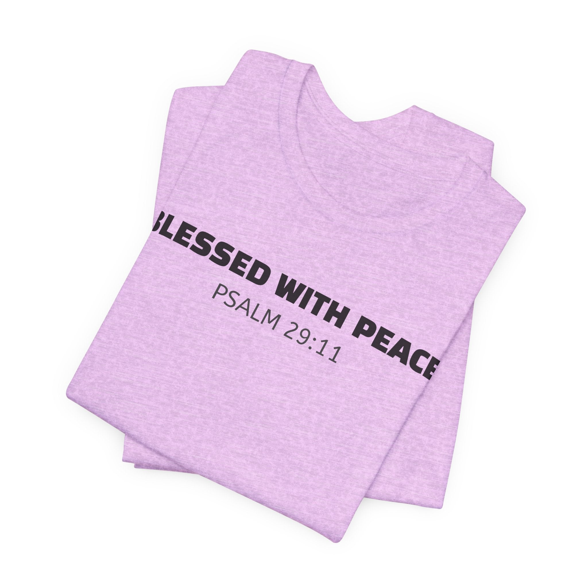 Blessed With Peace Psalm 29:11 — Minimalist Lightweight Christian Faith T-Shirt
