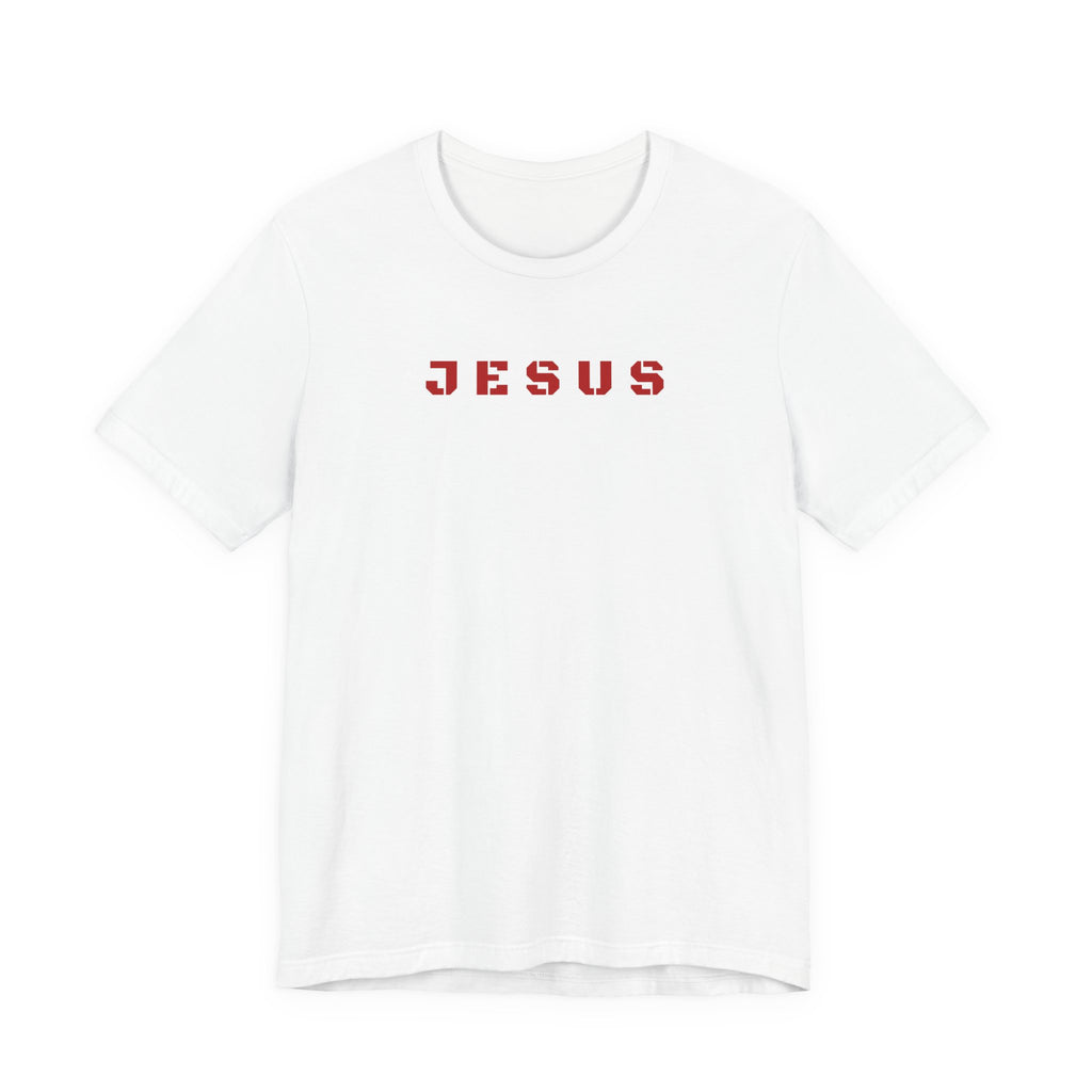 JESUS - Red text minimalist T-Shirt