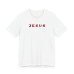 JESUS - Red text minimalist T-Shirt