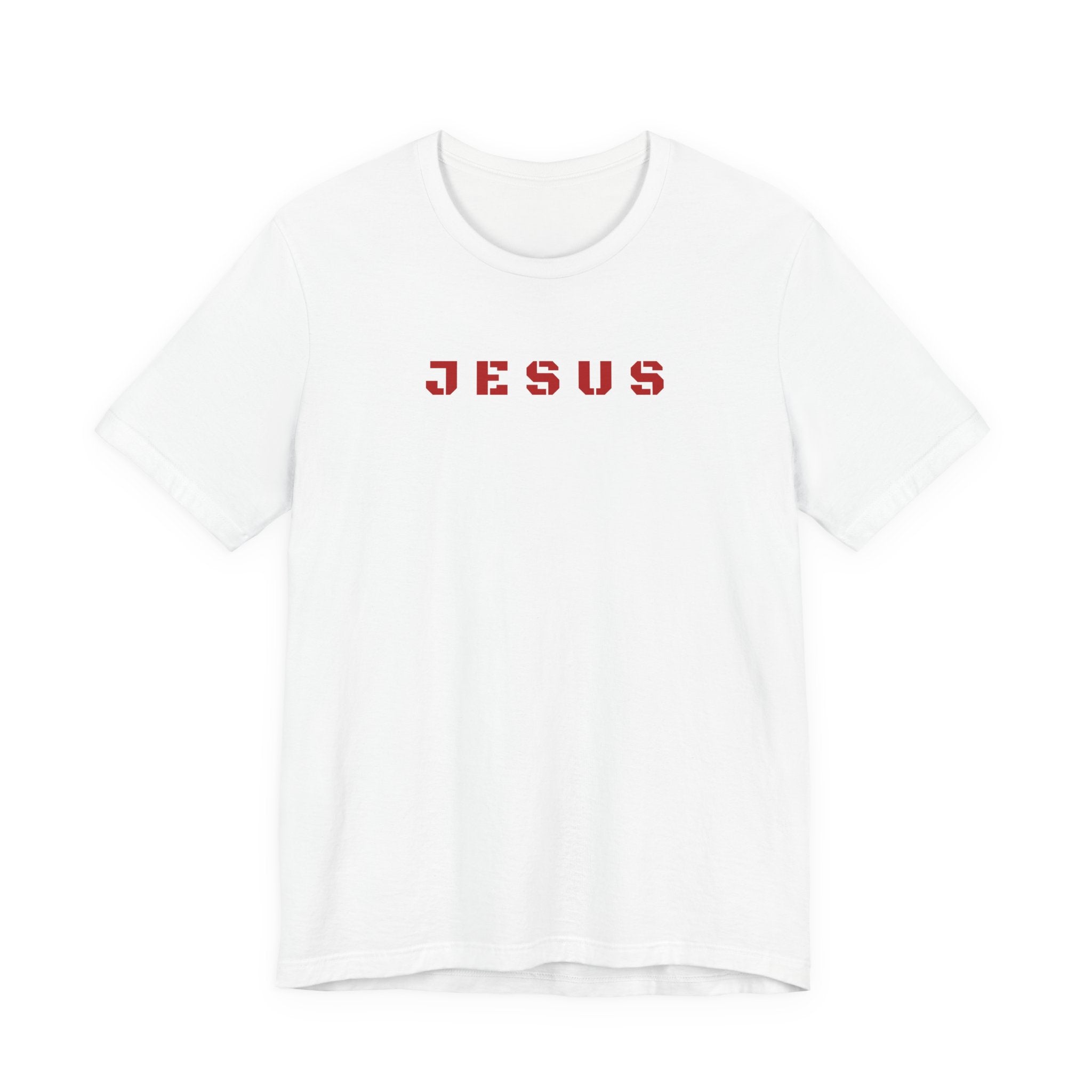 JESUS - Red text minimalist T-Shirt