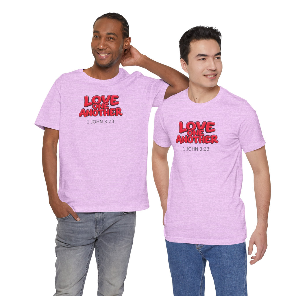 Love One Another  1 John 3:23 — Lightweight Christian Faith T-Shirt