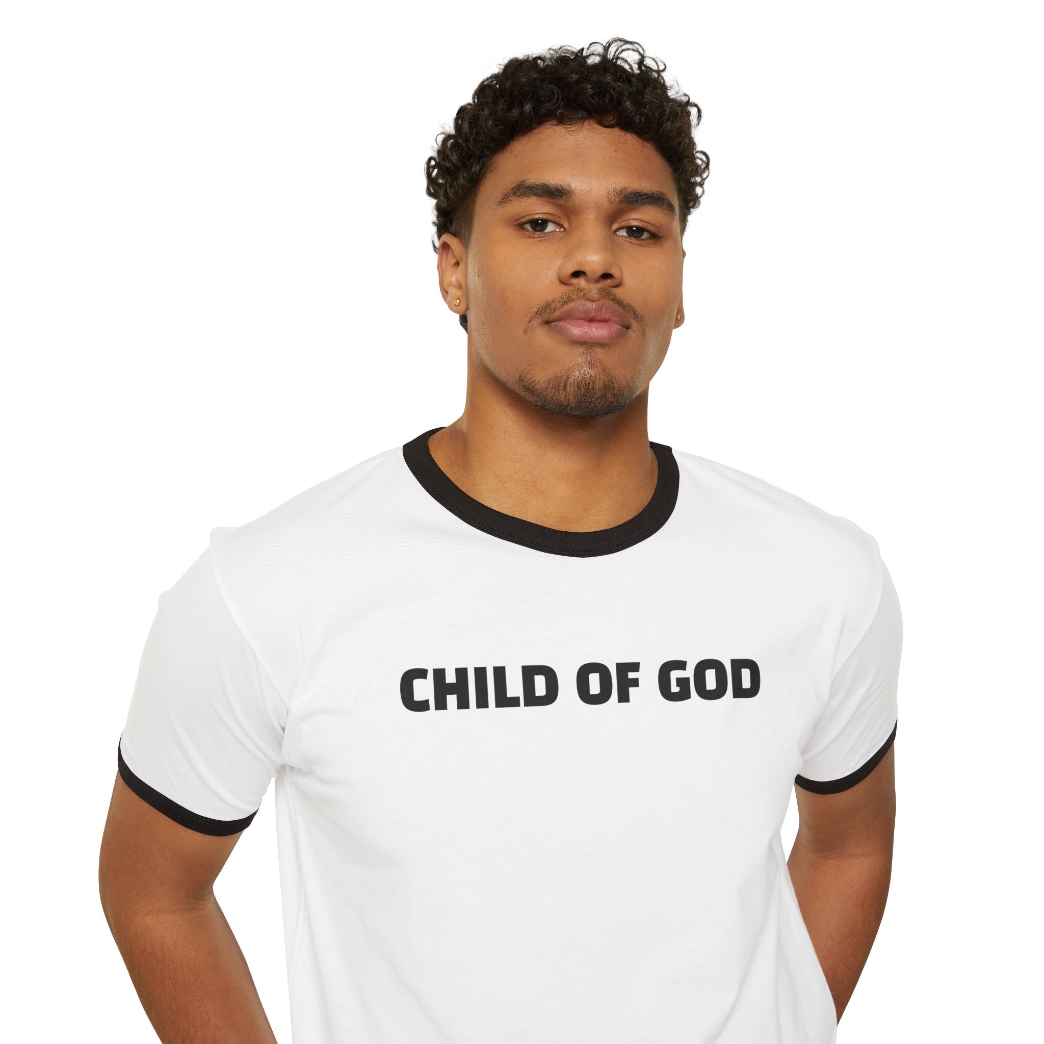 CHILD OF GOD - Ringer T-Shirt  Christian Faith Message Ringer Tee