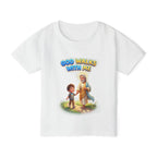 God Walks With Me Toddler T-Shirt — Faith-Based Kids Tee
