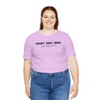 Heart Soul Mind  Matthew 22:37 — Minimalist Lightweight Christian Faith T-Shirt