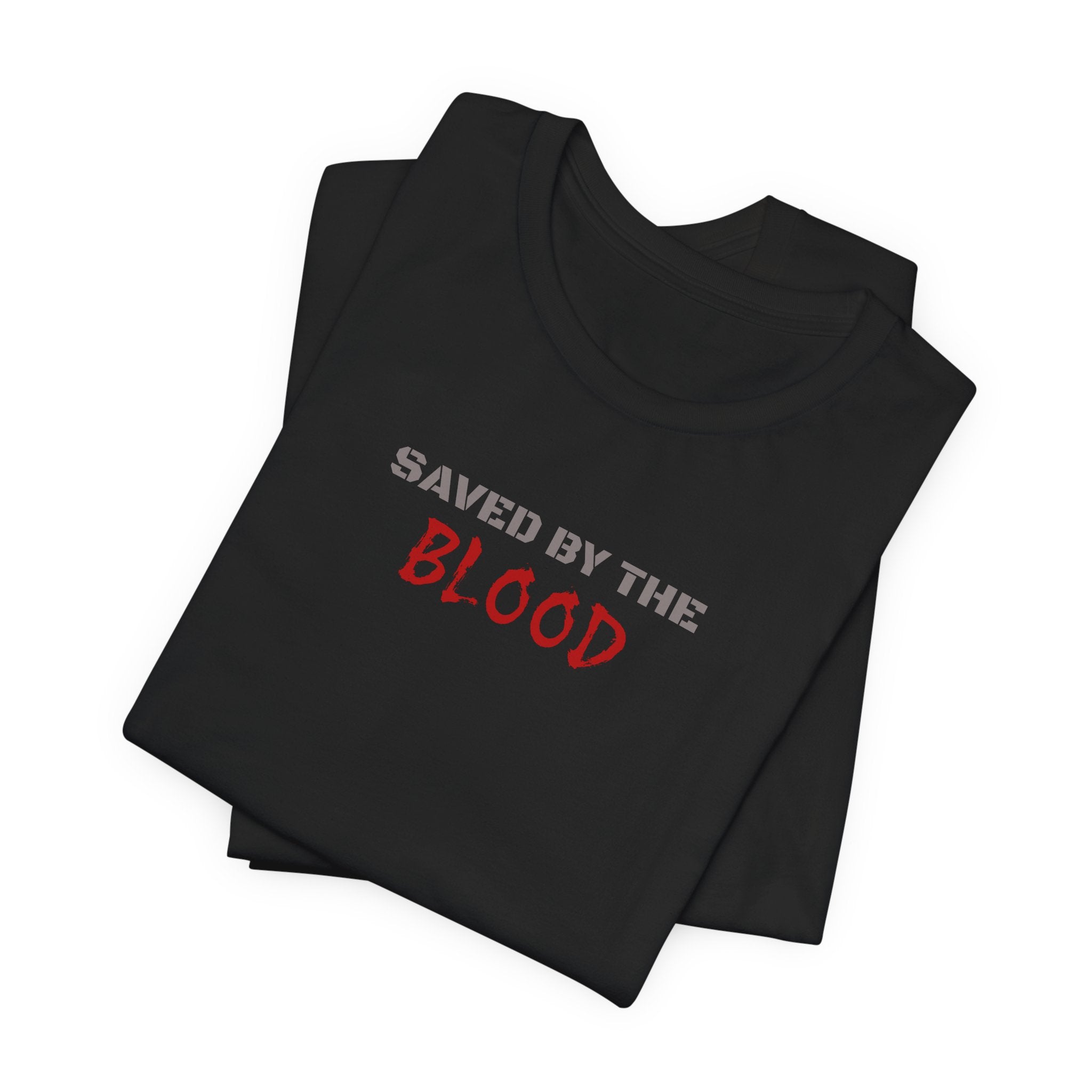 Saved by the Blood - minimalist T-Shirt