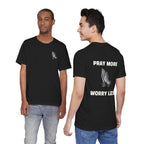 Pray More Worry Less tee | Prayer Hands Graphic Tee