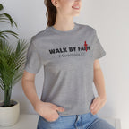 Walk By Faith 2 Corinthians 5:17 — Minimalist Lightweight Christian Faith T-Shirt